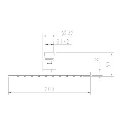 Omnires SlimLine WG220OBL deszczownica