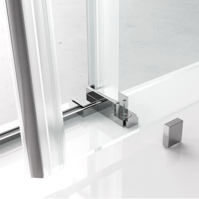 Drzwi prysznicowe 110 cm uchylne chrom połysk/szkło przezroczyste TL5011 Polysan Thron Line