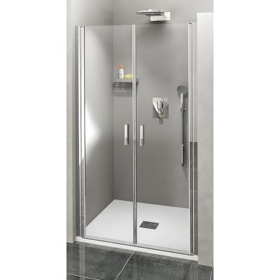 Drzwi prysznicowe 100 cm uchylne do wnęki ZL1710 Polysan Zoom Line Black