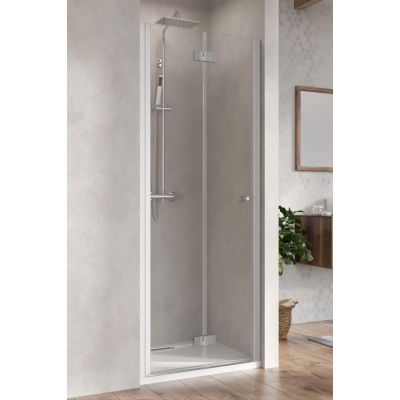 Drzwi prysznicowe 90 cm składane chrom połysk/szkło przezroczyste 100290900101R Radaway Nes DWB