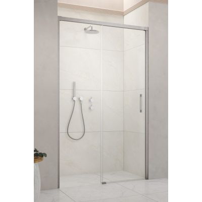 Drzwi prysznicowe 120 cm rozsuwane szczotkowany/szkło przezroczyste 3870169101L Radaway Idea Brushed Nickel DWJ