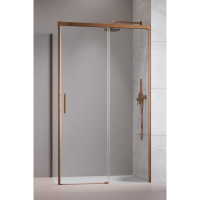 Drzwi prysznicowe 120 cm rozsuwane miedź szczotkowany/szkło przezroczyste 3870429301R Radaway Idea Brushed Copper KDJ
