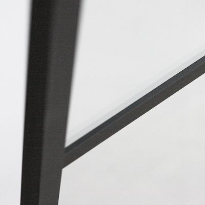 Ścianka prysznicowa walk-in 100 cm czarny mat/szkło przezroczyste PLH10020NPE Roth Walk In