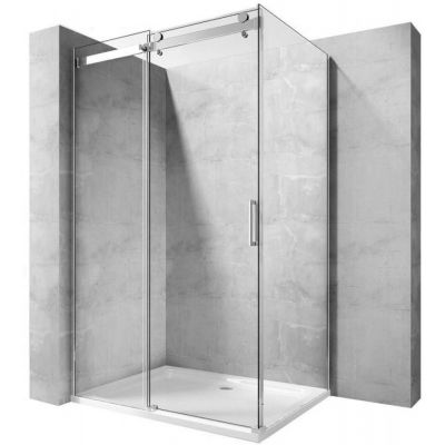 Ścianka prysznicowa 90 cm chrom połysk/szkło przezroczyste REAK5011 Rea Nixon-2