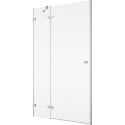 Drzwi prysznicowe 90 cm uchylne srebrny połysk/szkło przezroczyste AN13WG09005007 SanSwiss Annea