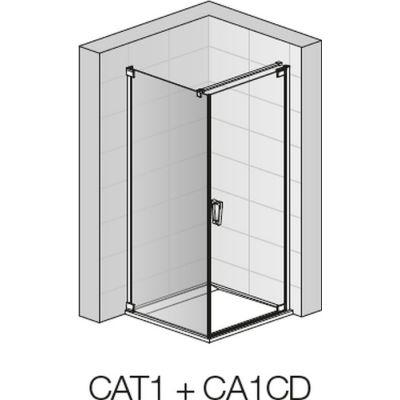 Ścianka prysznicowa 80 cm CAT10800607 SanSwiss Cadura