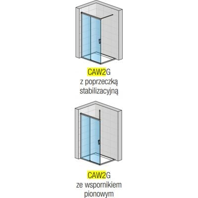 Ścianka prysznicowa 100 cm CAW2G1001207 SanSwiss Cadura