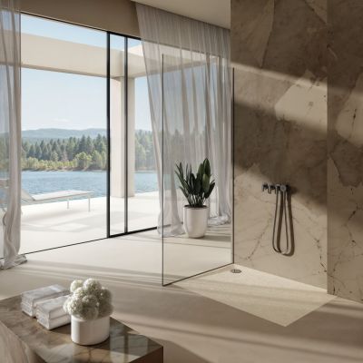 Brodzik prostokątny 120x90 cm beżowy 3SPL1P90120PKST Schedline Libra Cashmere Stone
