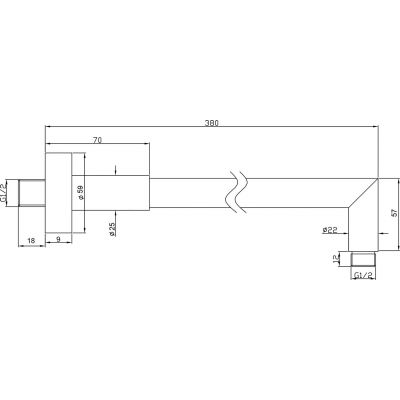 Ramię ścienne 120516 Sapho