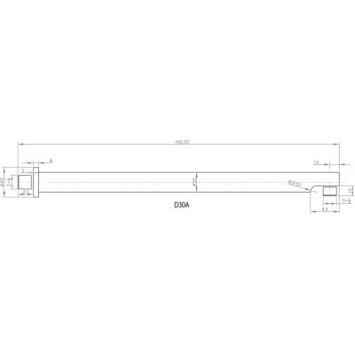Sapho D30A ramię ścienne