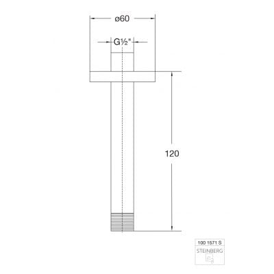 Ramię sufitowe 1001571S Steinberg 100