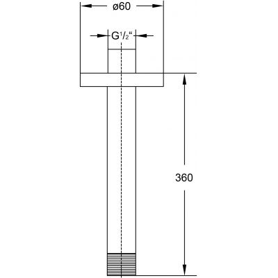 Ramię sufitowe 1001591 Steinberg 100