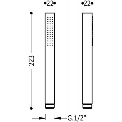 Tres Cuadro-Tres 00663901 słuchawka prysznicowa