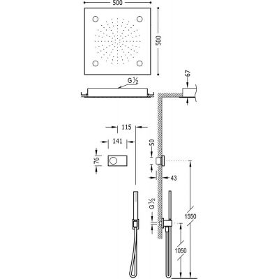 Tres Shower Technology 09286562 zestaw prysznicowy