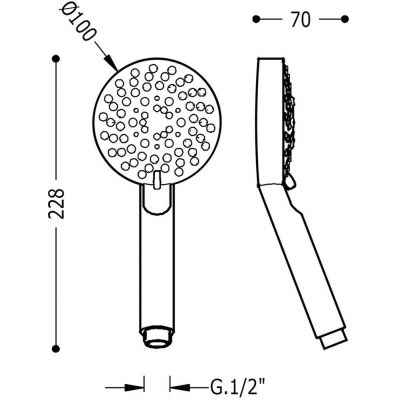 Tres Lex-Tres 134748 słuchawka prysznicowa