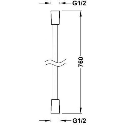 Tres Selection 913460910 wąż prysznicowy 76 cm satyna