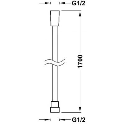 Tres Selection 9134609 wąż prysznicowy 170 cm
