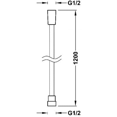 Tres Selection 913460912 wąż prysznicowy 120 cm