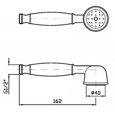 Słuchawka prysznicowa Z9472PC Zucchetti Delfiflu
