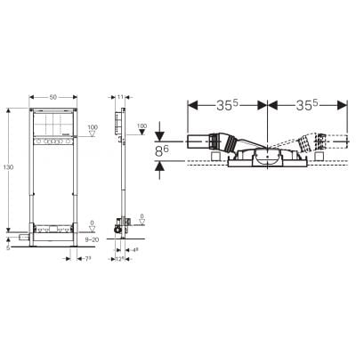 Stelaż podtynkowy 111580002 Geberit Duofix