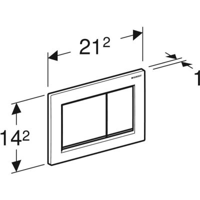 Przycisk spłukujący do wc biały 115080111 Geberit Omega20