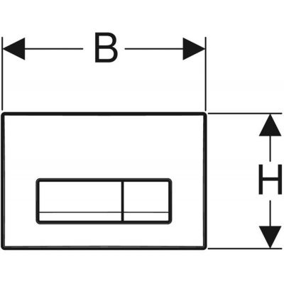 Przycisk spłukujący do wc czarny 115119141 Geberit Delta