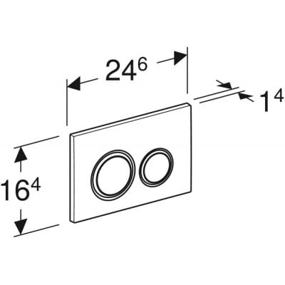 Przycisk spłukujący do wc 115650JM1 Geberit Sigma50