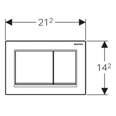 Przycisk spłukujący do wc chrom błyszczący-biały 115080KJ1 Geberit Omega20