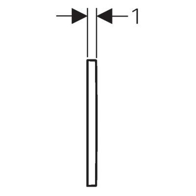 Przycisk spłukujący do wc chrom błyszczący-biały 115080KJ1 Geberit Omega20