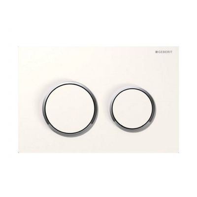 Przycisk spłukujący do wc chrom błyszczący-biały 115085KJ1 Geberit Omega20