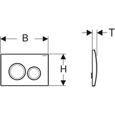Przycisk spłukujący do wc biały 115127111 Geberit Delta