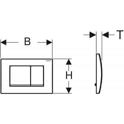 Przycisk spłukujący do wc biały 115137111 Geberit Delta20