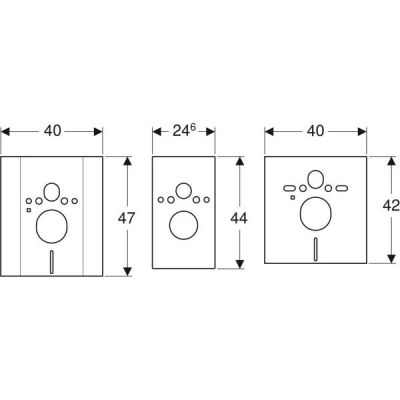 Płytka 115396001 Geberit Duofix