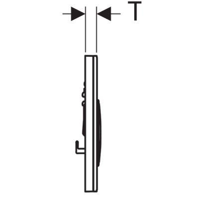 Przycisk spłukujący do wc czarny 115652SJ1 Geberit Sigma50