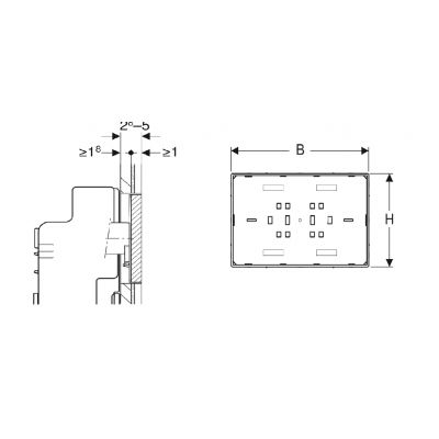 Płytka 115697001 Geberit Sigma