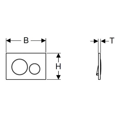 Przycisk spłukujący do wc biały 115882011 Geberit Sigma
