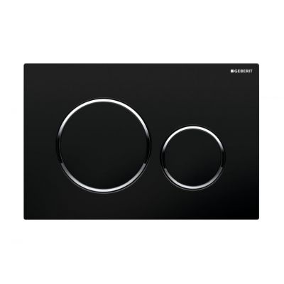 Przycisk spłukujący do wc chrom błyszczący-czarny 115882KM1 Geberit Sigma