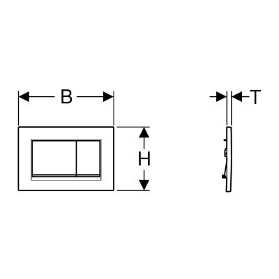 Przycisk spłukujący do wc biały 115883011 Geberit Sigma20
