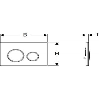 Przycisk spłukujący do wc chrom błyszczący 115884JL1 Geberit Sigma50