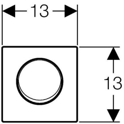 Przycisk spłukujący do pisuaru stal 116013FW1 Geberit Mambo
