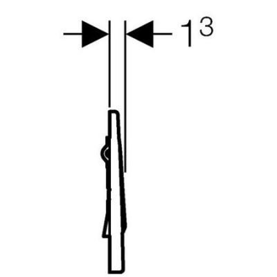 Przycisk spłukujący do pisuaru stal 116013FW1 Geberit Mambo