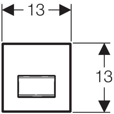 Przycisk spłukujący do pisuaru czarny 116016DW5 Geberit Sigma