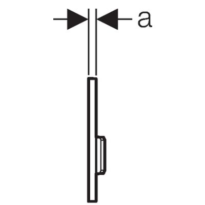 Przycisk spłukujący do pisuaru czarny 116016DW5 Geberit Sigma