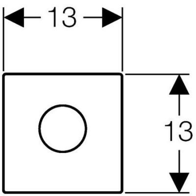 Przycisk spłukujący do pisuaru stal 116023FW1 Geberit Mambo