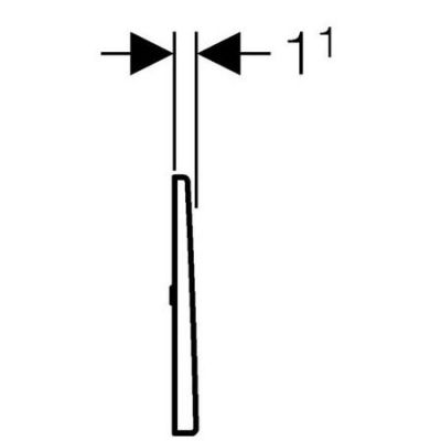 Przycisk spłukujący do pisuaru stal 116023FW1 Geberit Mambo
