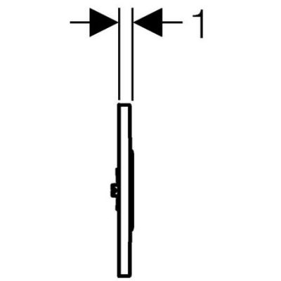 Przycisk spłukujący do pisuaru biały 116025KK1 Geberit Sigma