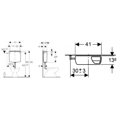 Spłuczka 140300CG1 Geberit