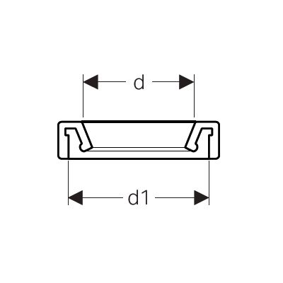 Uszczelka stelaża 152424001 Geberit