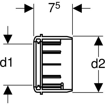 Kielich przejściowy 367928161 Geberit