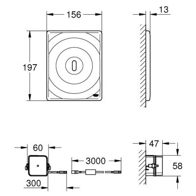 Przycisk spłukujący do wc 38699001 Grohe Tectron